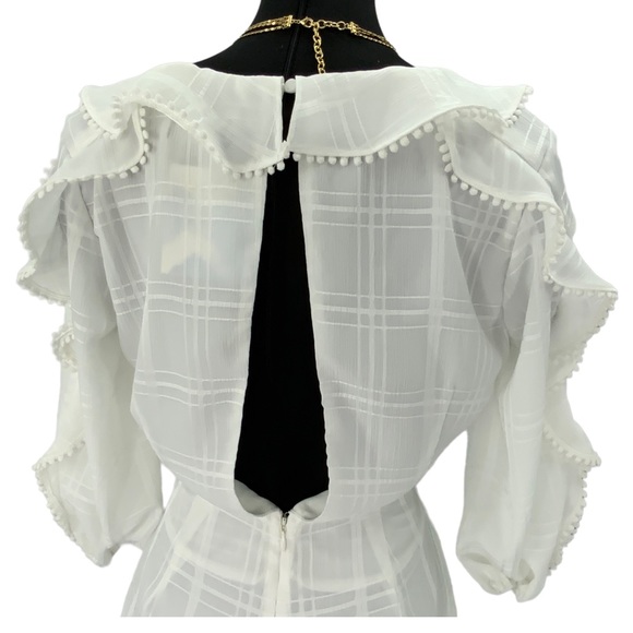 Majorelle White Ruffle Romper B2 - Picture 11 of 14